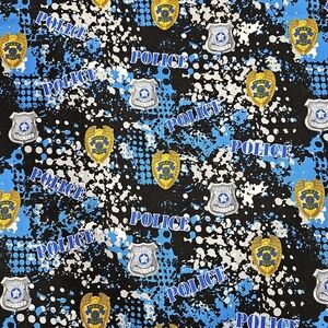 Police Cotton Fabric Priced Per Yard